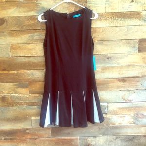 Alice and Olivia black/white tennis style dress